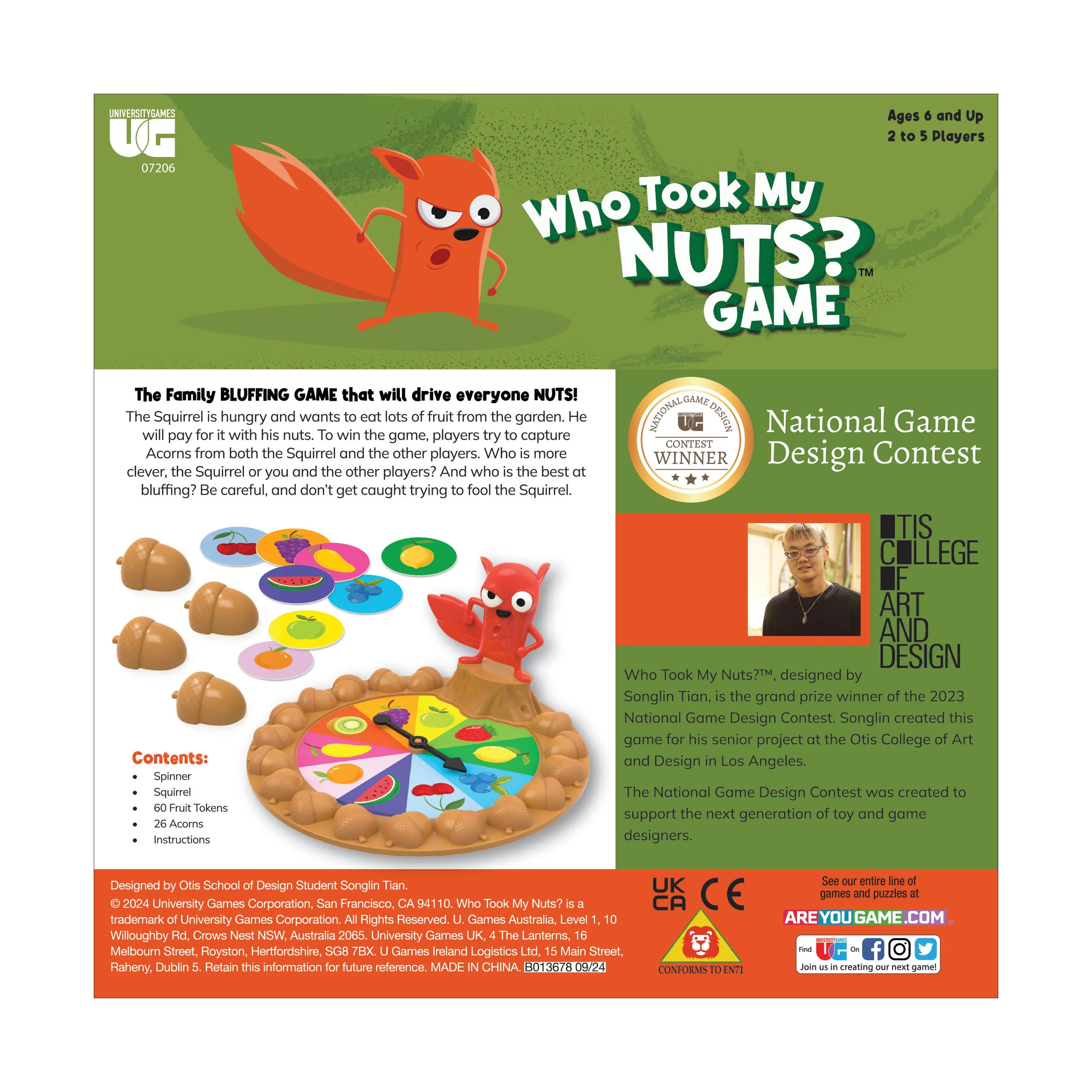 Who Took My NUTS? Squirrel Bluffing Board Game
