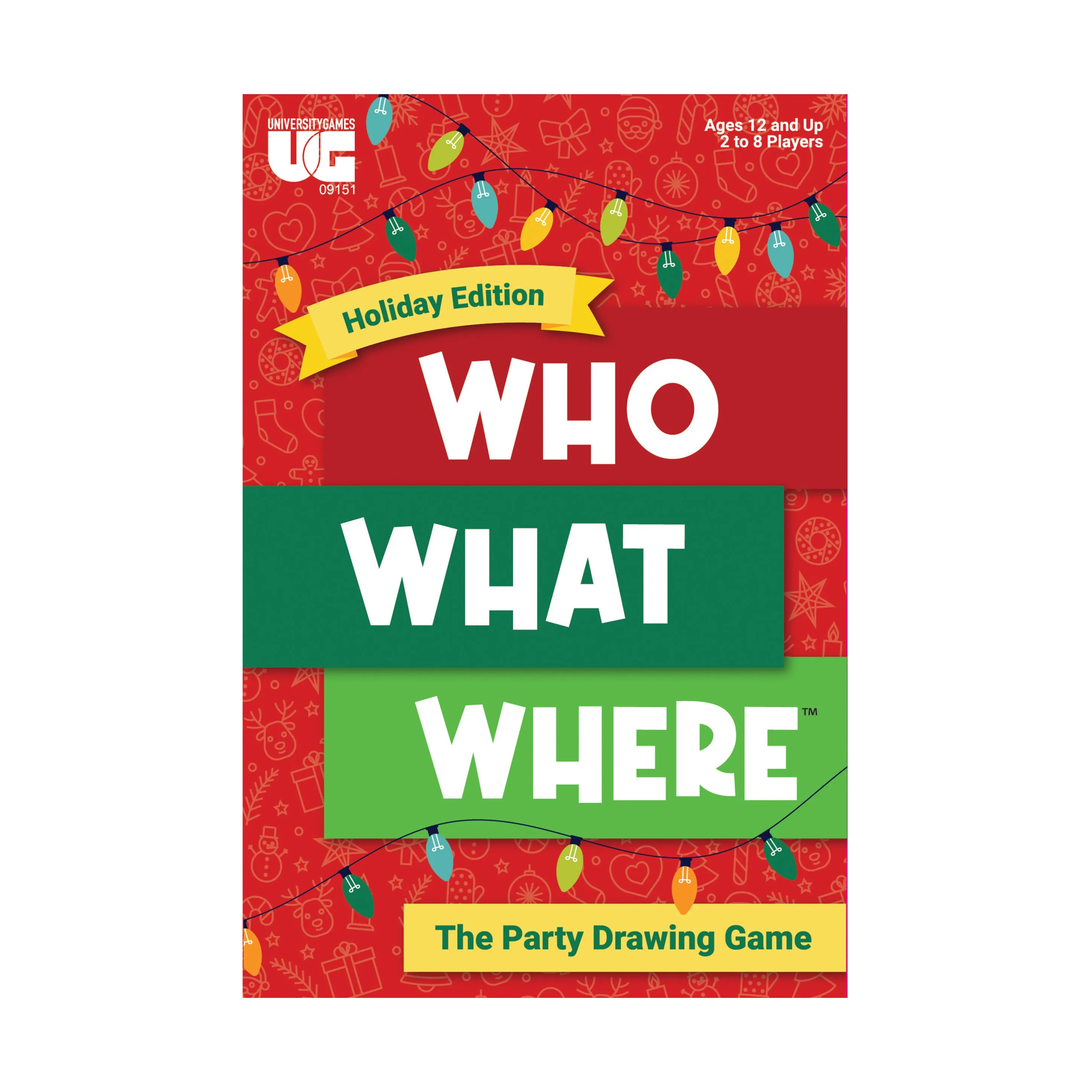 Who What Where Holiday Edition Party Drawing Game