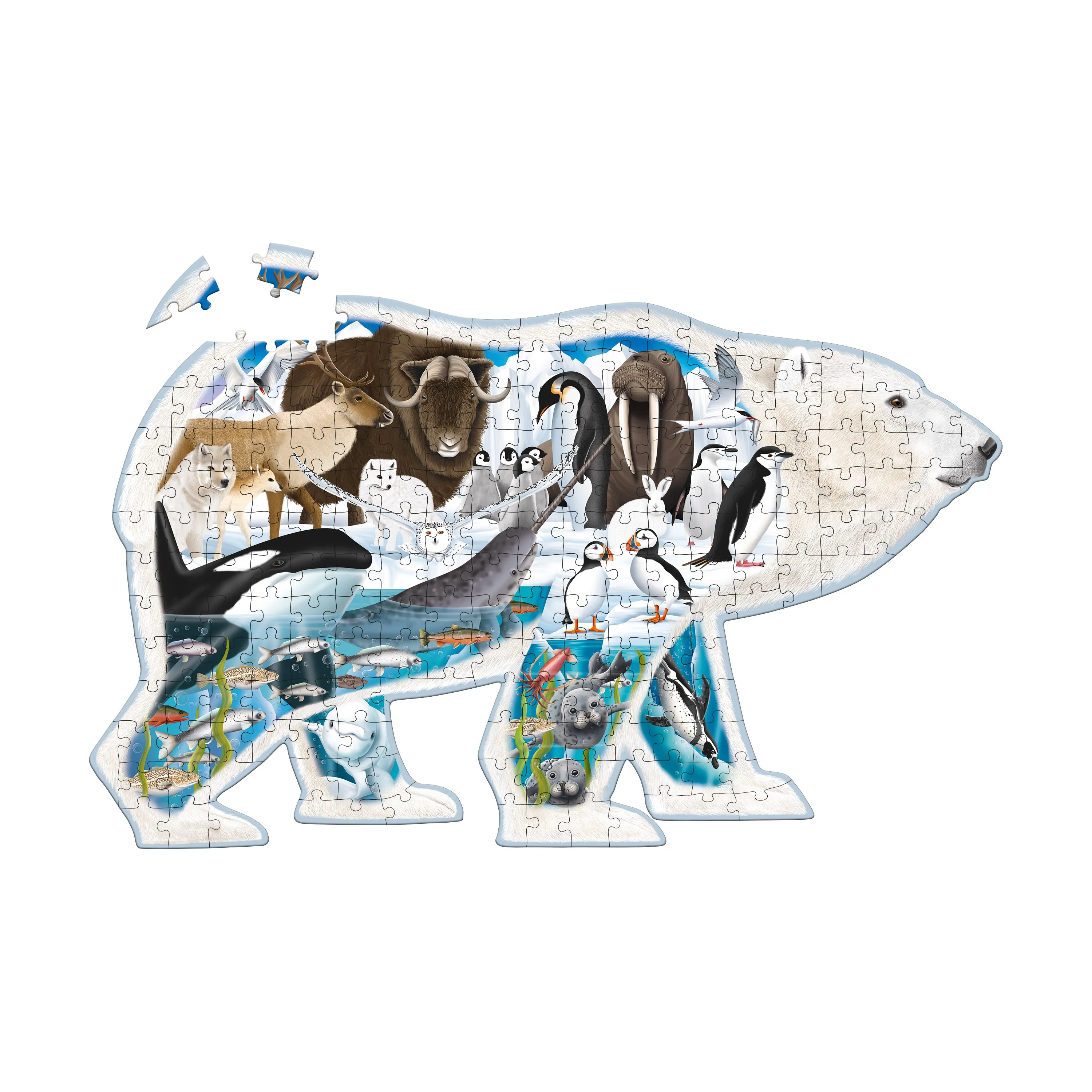 Wildlife World Arctic Explorer Polar Bear Puzzle - 200 pcs