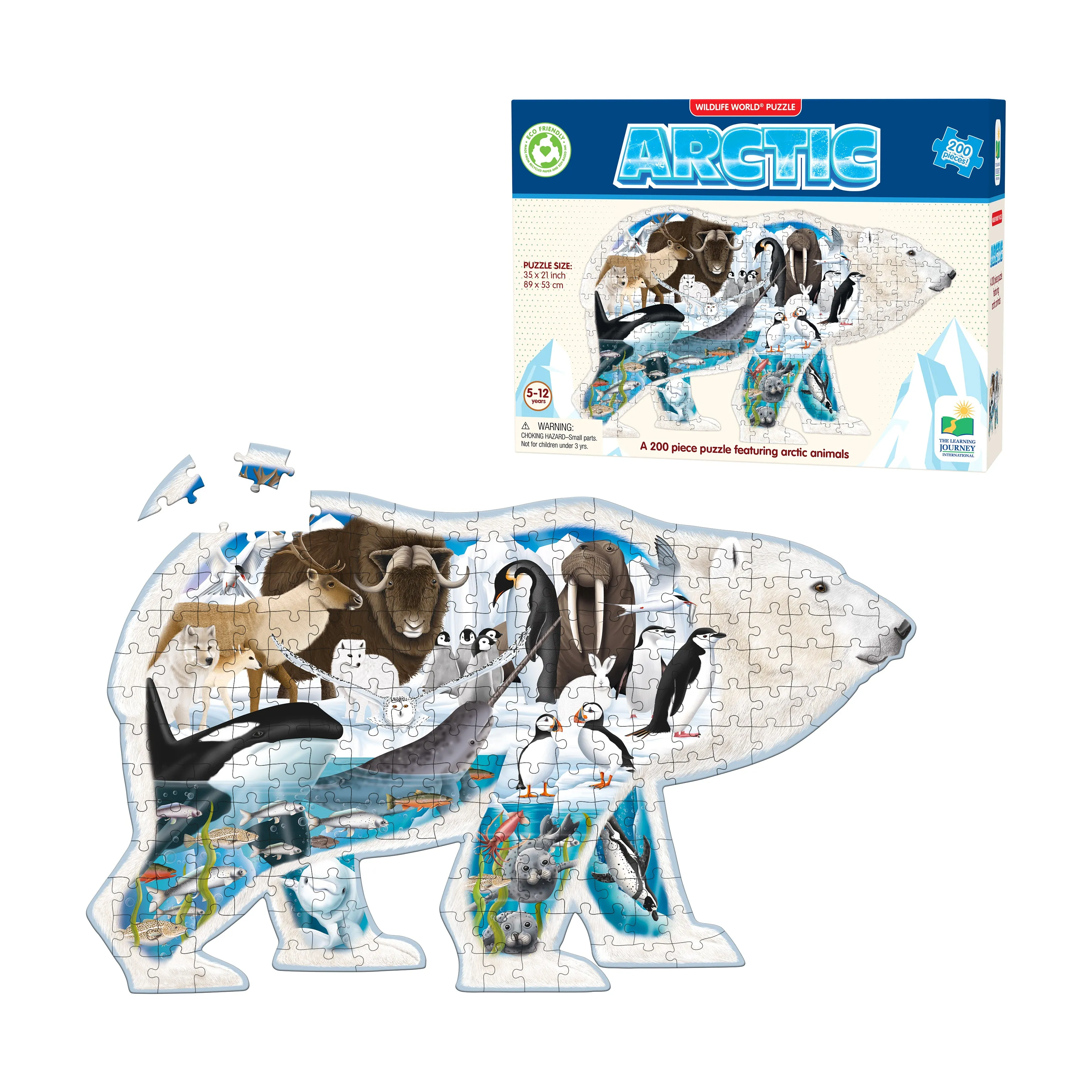 Wildlife World Arctic Explorer Polar Bear Puzzle - 200 pcs