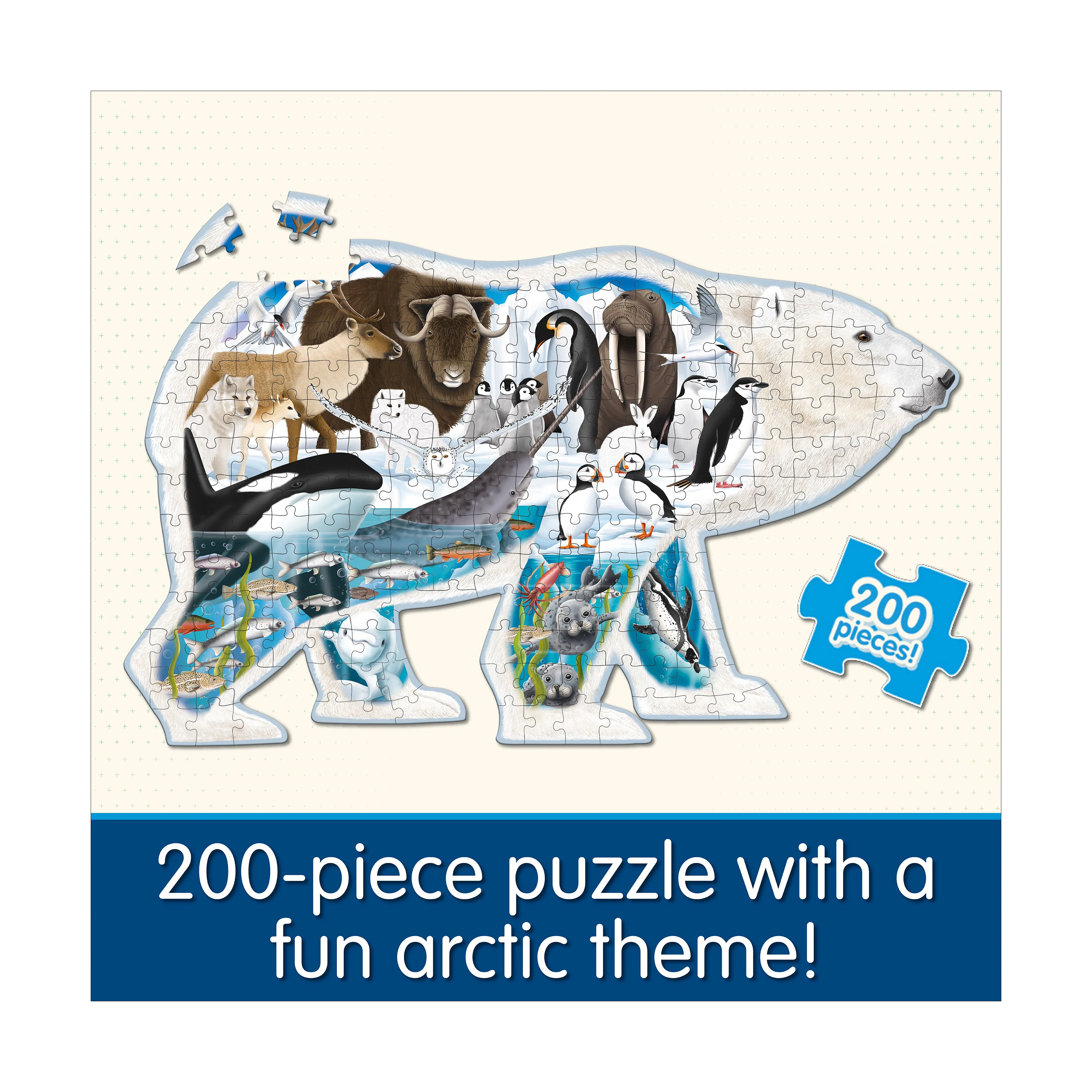 Wildlife World Arctic Explorer Polar Bear Puzzle - 200 pcs
